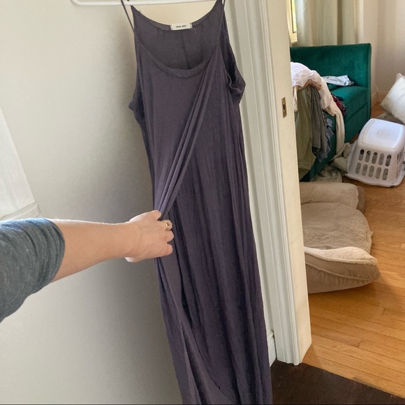 Stunning Purple cocoon wrap hi low maxi tank dress s! - Picture 5 of 7